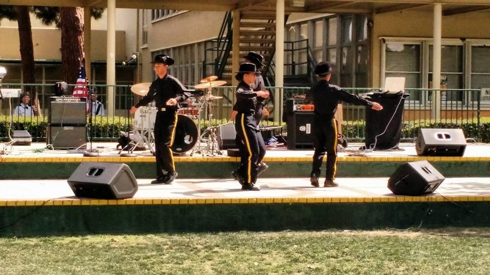 LB Poly ROTC performing at Poly Football Association Reunion Day..