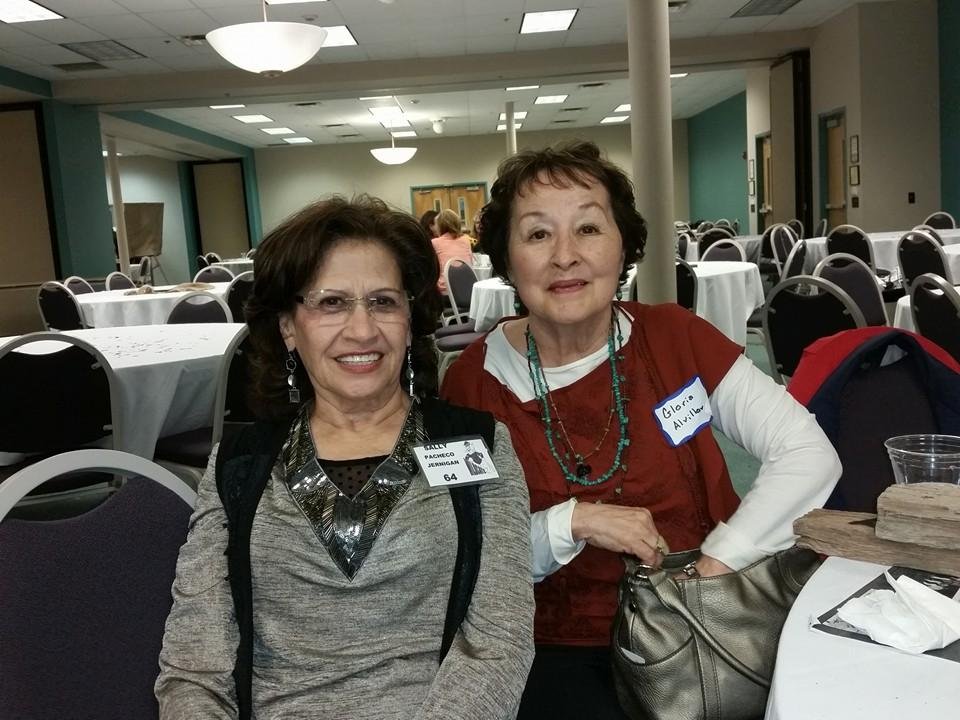 '64 buddies, Gloria Alvillar & Sally Jernigan at Old Timers!