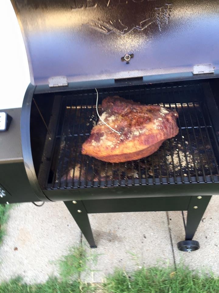 Smoking a 6 lb. brisket