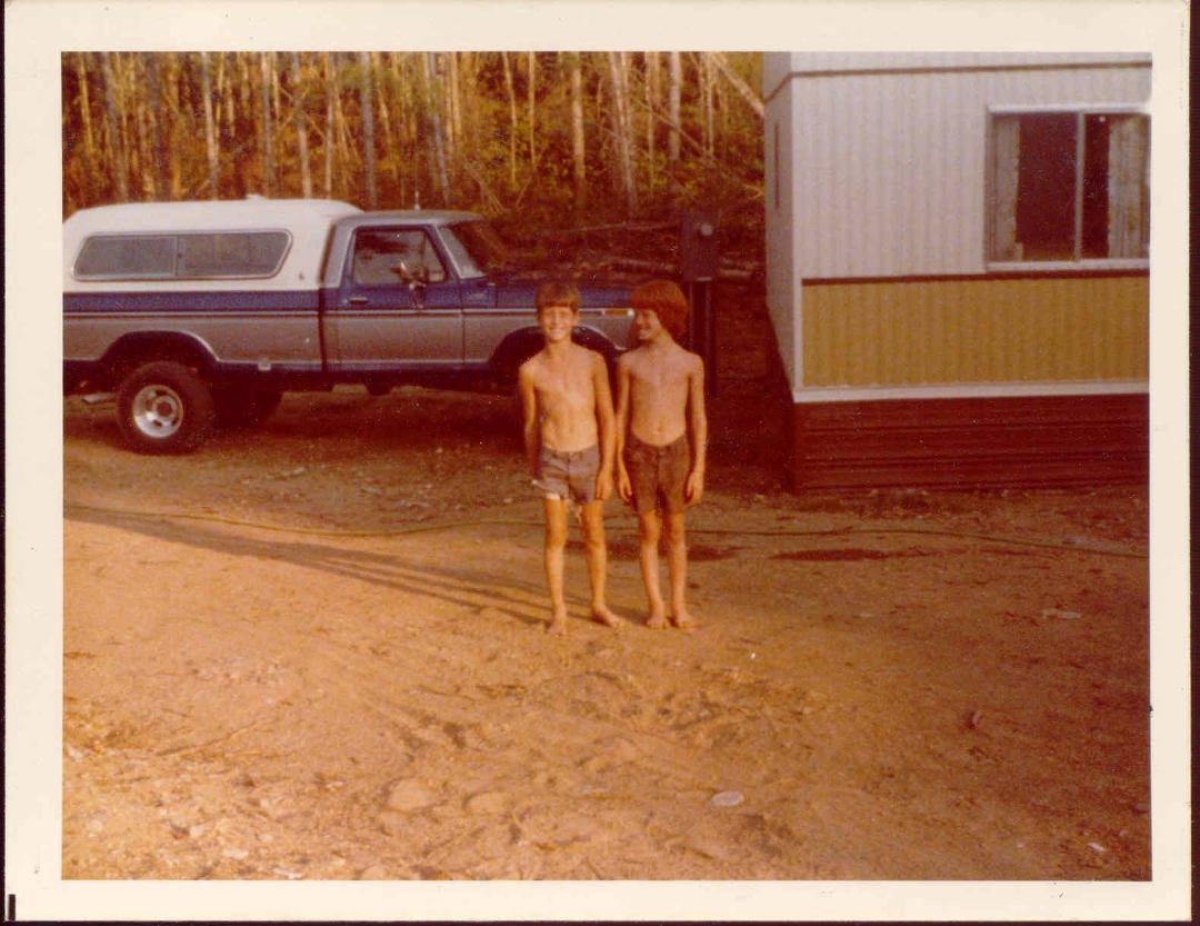 Me and my cousin Gary. Port Orchard, WA. 1977.