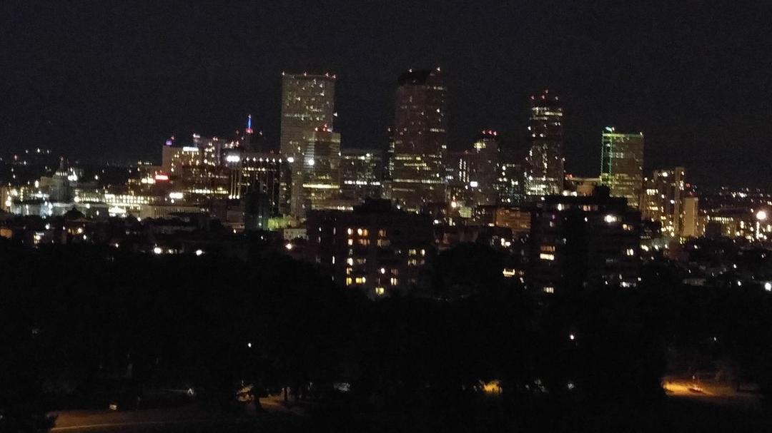 Denver skyline from Cheeseman Park