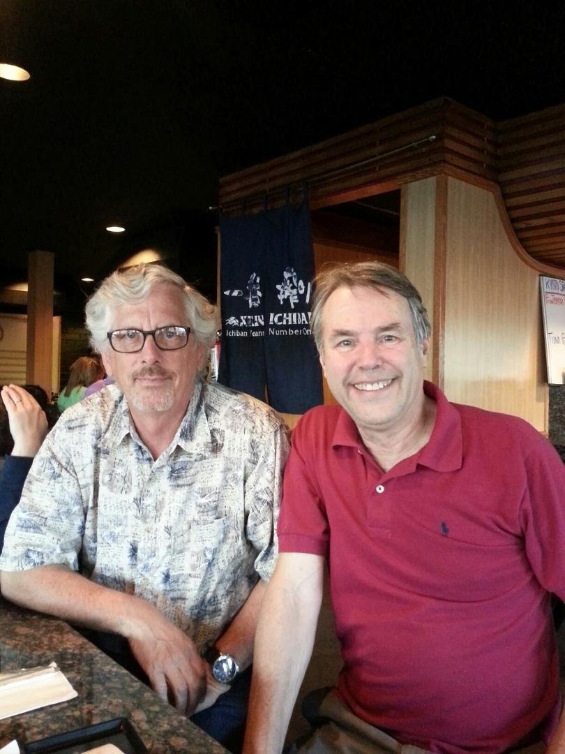Stan and Ralph at Kyoto's restaurant in Scottsdale.