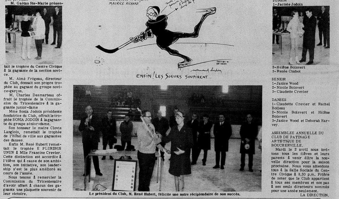 Voici le fondateur du club de patinage artistique de Boucherville de plus c'est mon père ma fierté.