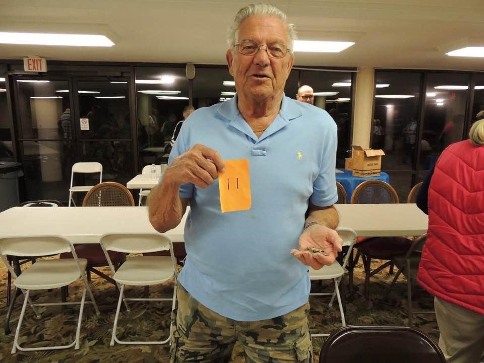 Brother Don winning all the quarters at bingo