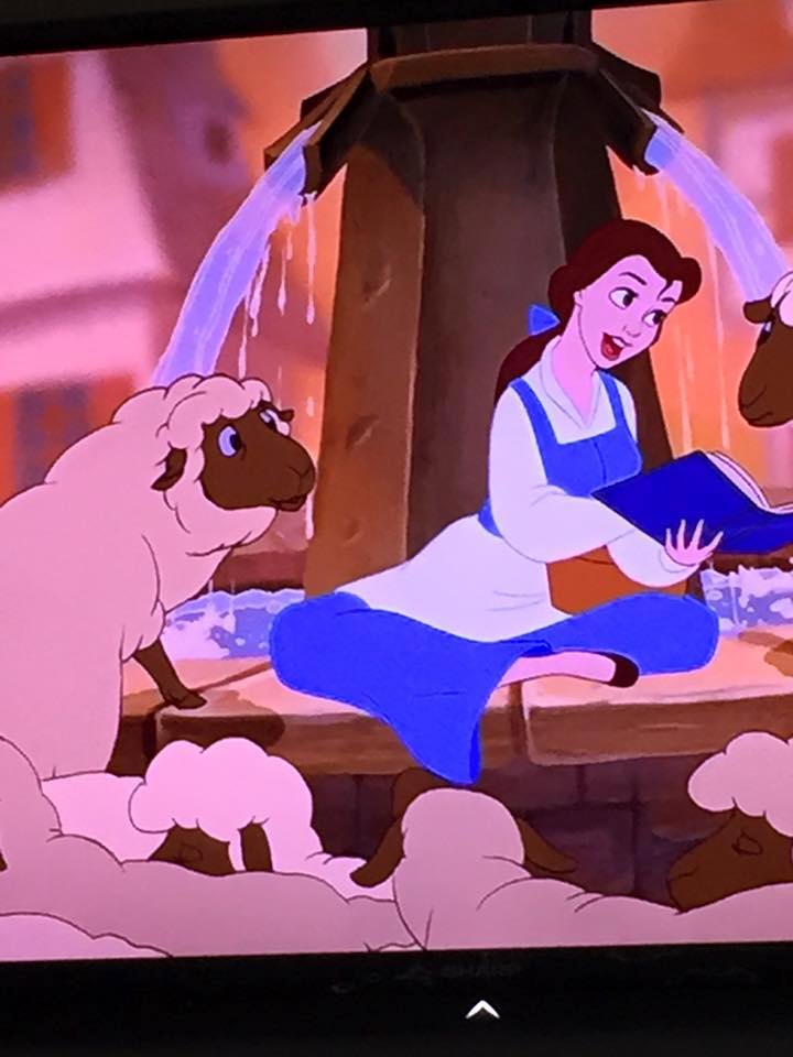 Watching Beauty and Beast all by myself relaxing ❤️it