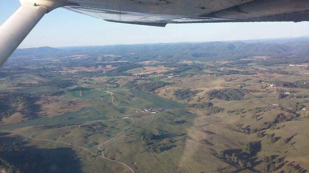 Beautiful evening for flight lessons.