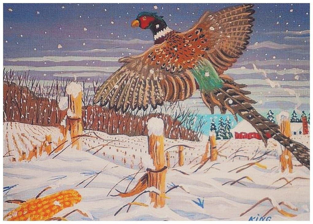 A little painting from the past. This is what is called an ACEO card. It is similiar to sports collector cards. The painting is 2.50 x 3.00 inches. Very small and hard to put in detail using acrylic paint. Colored pencils w