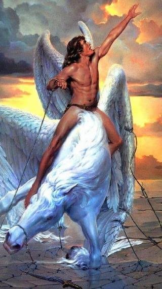 This is a copy of a picture my gramma hung for years in her hallway....she told me my uncle allen gave it to her....i looked for this picture everytime i went to visit...she told me it was a picture of Satan bound to the Ea