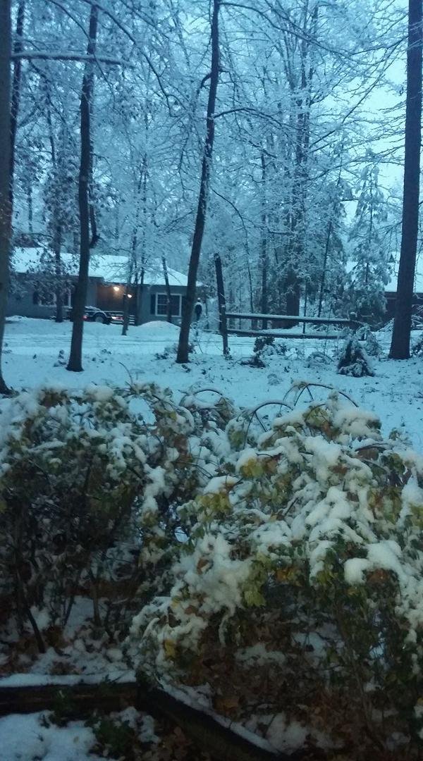 7 am. More snow to come at 10 am.