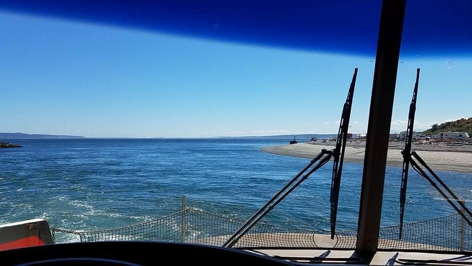 Front row seats on the ferry