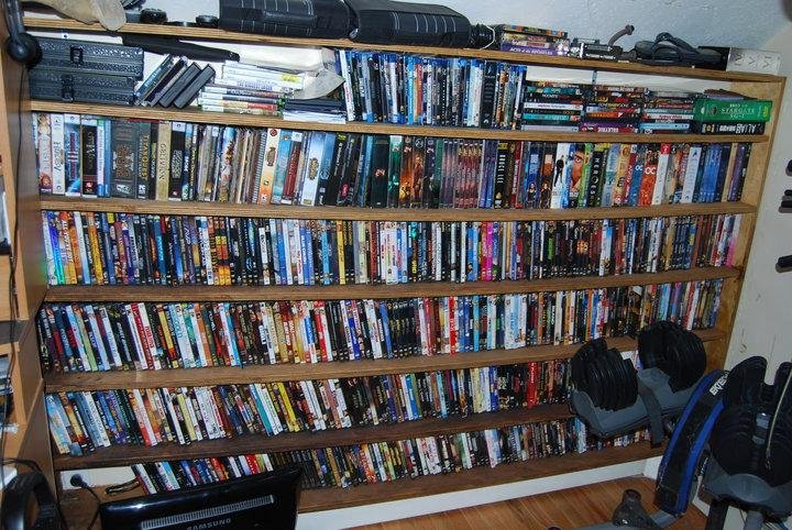 Dvd Bookcase built in November 2009. I took you guys I'd post it one day.