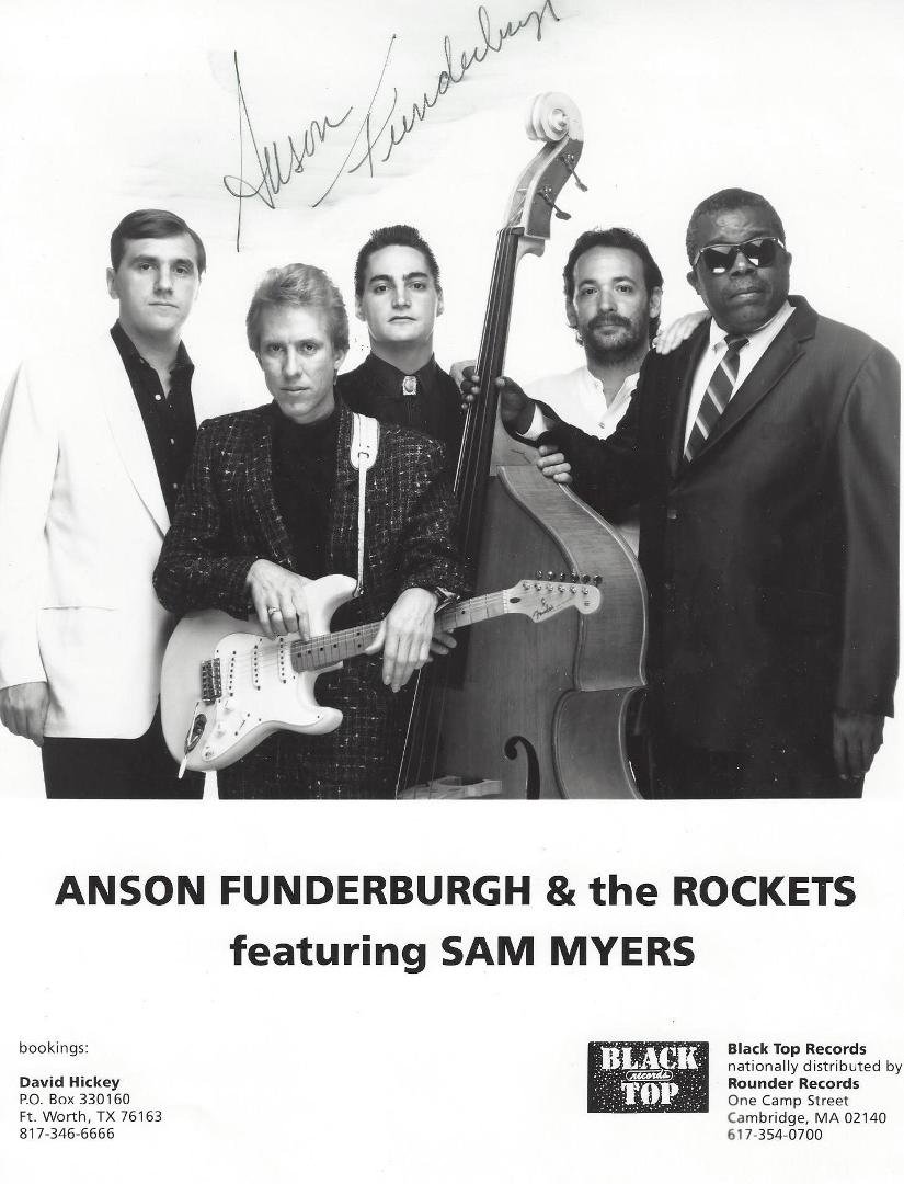 Notable Artists
Anson Funderburgh & The Rockets
Awesome blues band - saw live
at Gilly's - downtown Dayton OH - late 80's