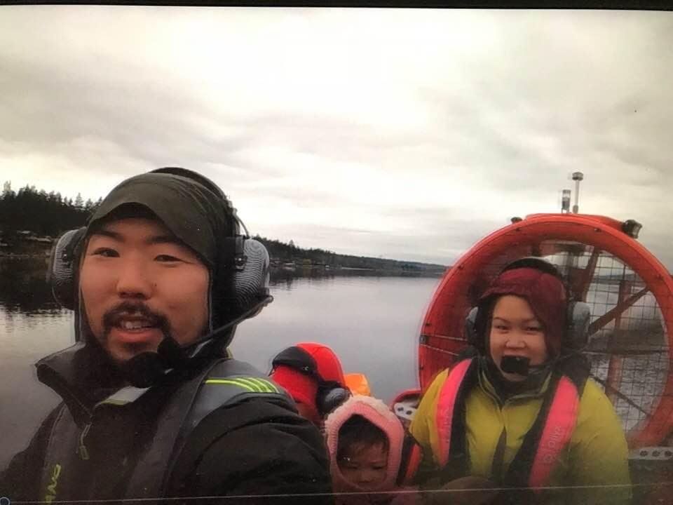 On Lake Sammamish happy holidays from our Santa’s sled to all