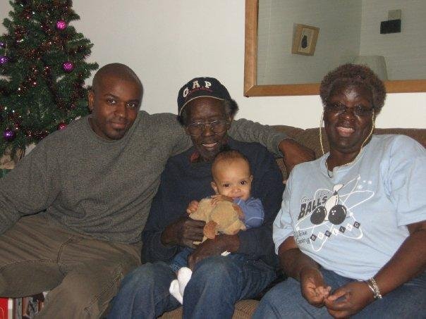 4 Generations -- Melvin, my Dad, Me, Pookie