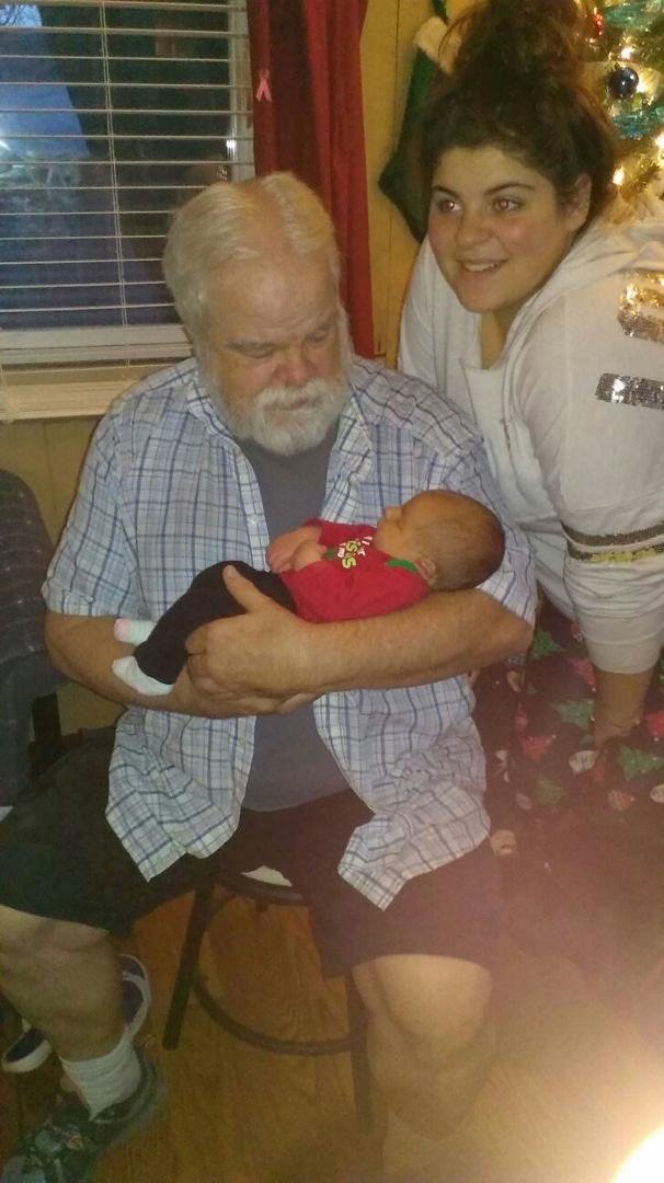 Great Grandpa and Adelynn