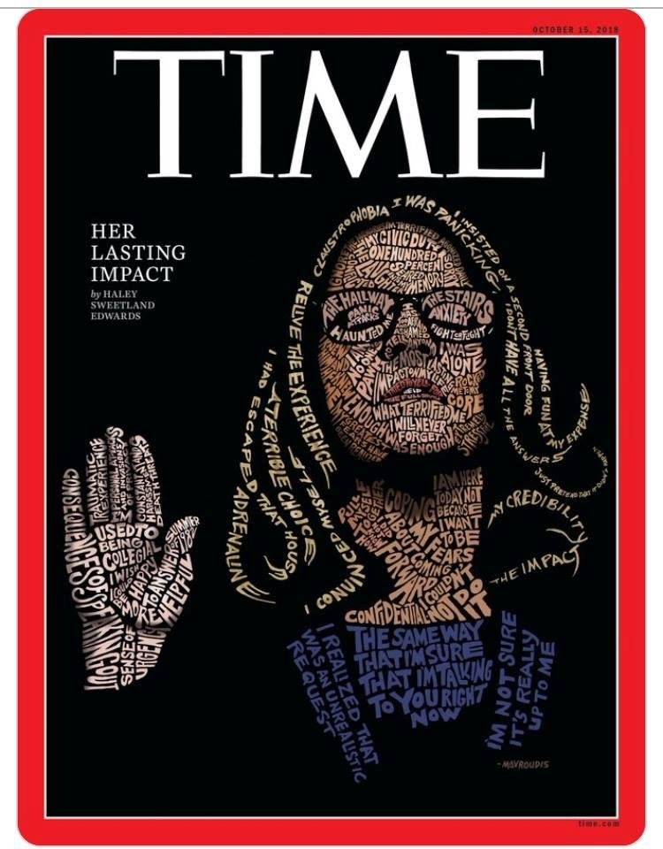 Powerful! One of Time magazines best covers!
Notice the word HELP on her mouth!