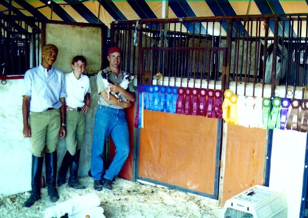 The team and a few of there winnings in Ocala Fl. Terelle, Katie, and Brian