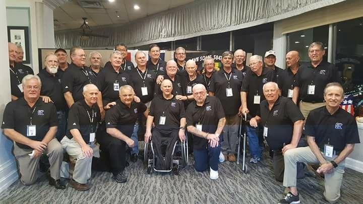 Your looking at real heroes not football players that take a knee God bless you all
