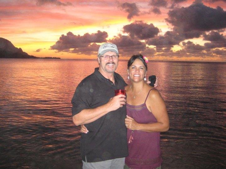 My Sweetheart and I at Hanalei
