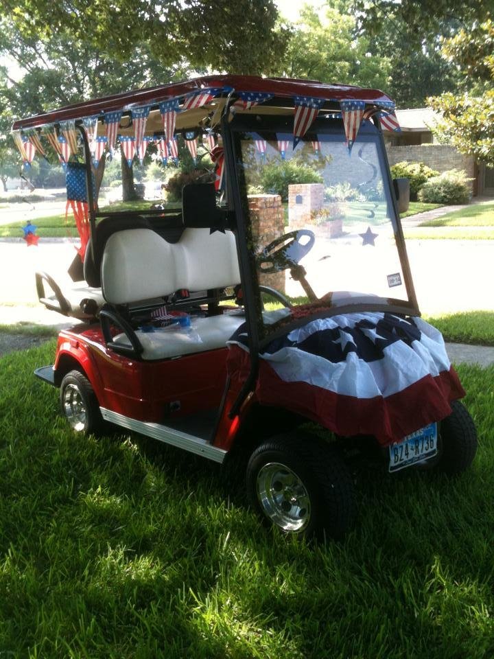 Hope everyone had a fantastic Fourth!! Our neighborhood has a parade every year. We decorated the little electric car. It was a fun day and a very long one--can't be thankful enough for our many, many blessings.