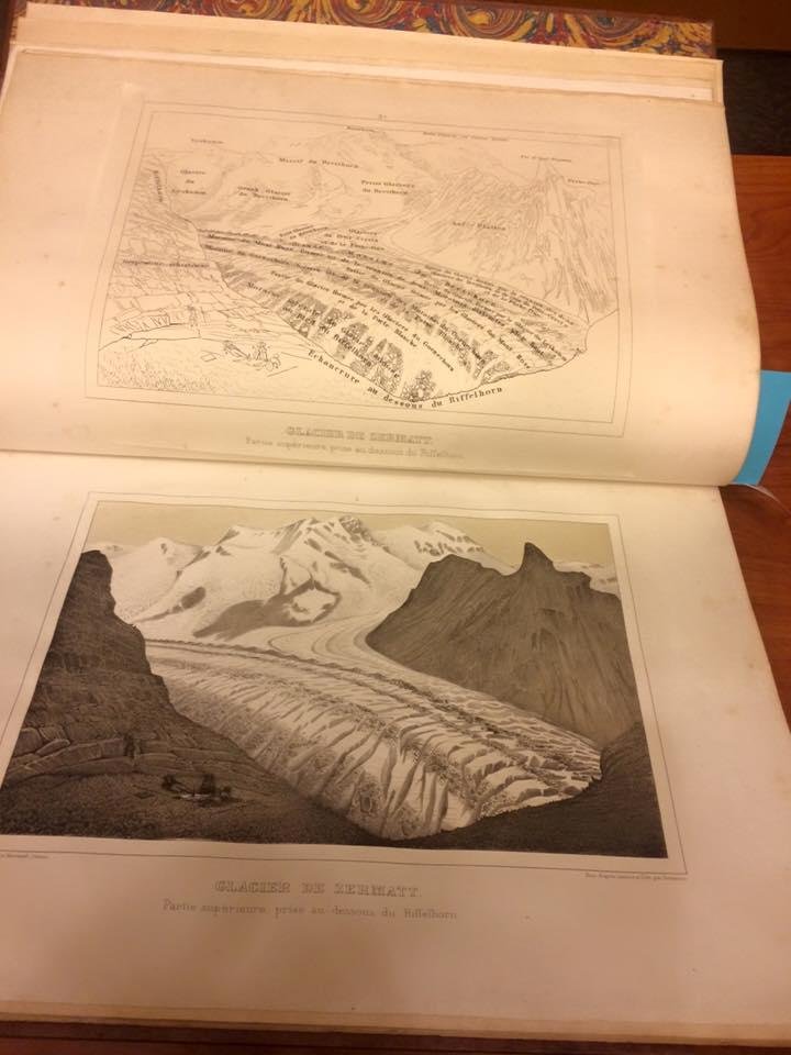 Text on glaciers by Agassiz