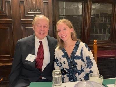 Ivy Club Parents Weekend (Princeton University). My daughter Dana and I at the formal dinner/dance at Ivy Club this past weekend. It was a very fun. Danced pretty "fly" (as per usual...), and met lots of fun and interesting