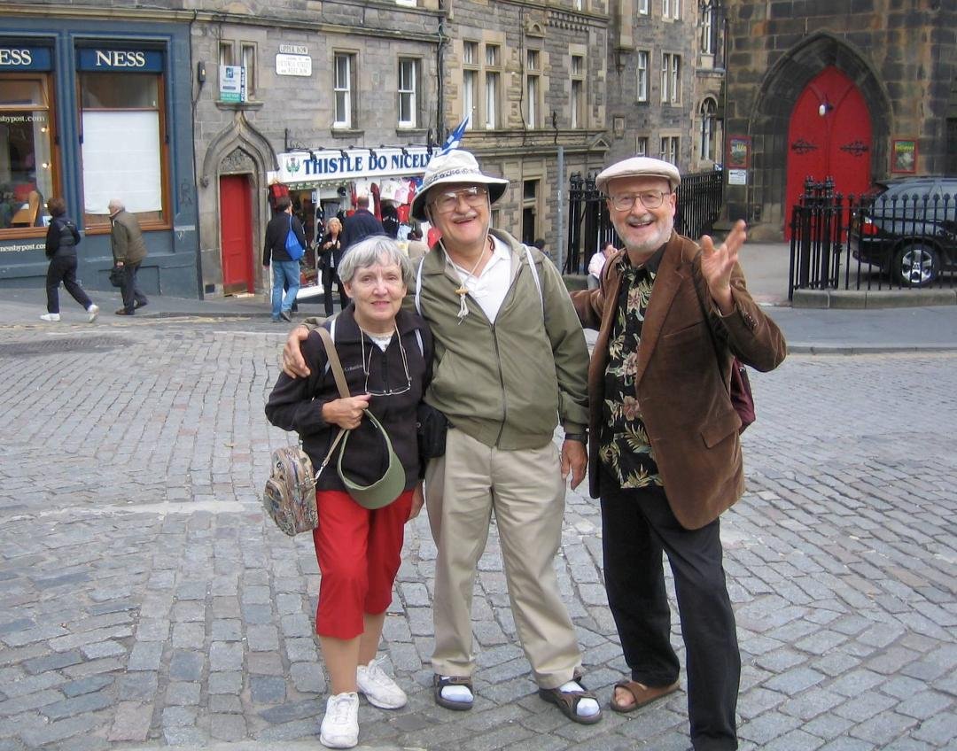 This is a photo of Diane and Bruce Long with my husband Richard! This was our trip to Scotland. Sweet Diane went to be with the Lord this past Wednesday. I can't quite put my finger on HOW different our lives are going t