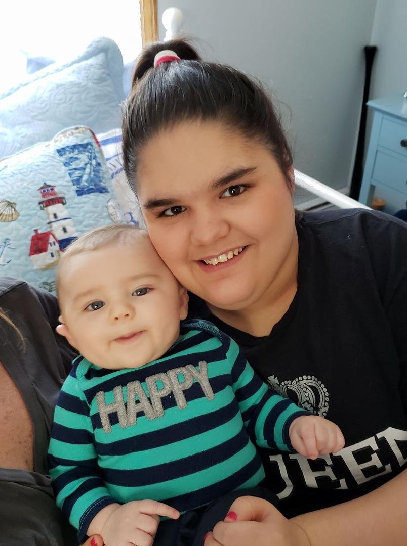 Trey with his favorite aunt, Kristyn