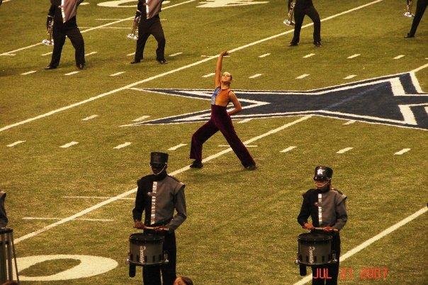 Mirannda of Revolution performing at the Alamo Dome for the DCI Southwestern Championships July 2007