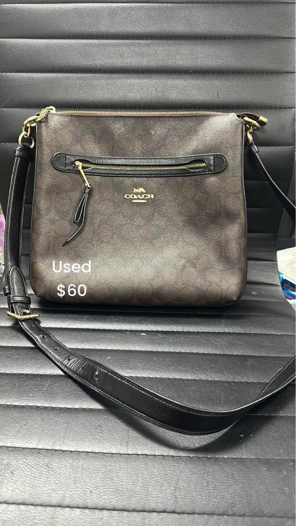 Coach purse crossbody, used $60, firm. Brown and Black