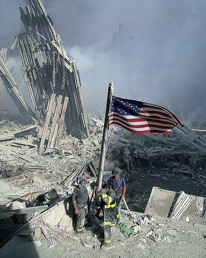 20 years. We will never forget. Praying for the families of the heroes and innocent lives lost. #NeverForget