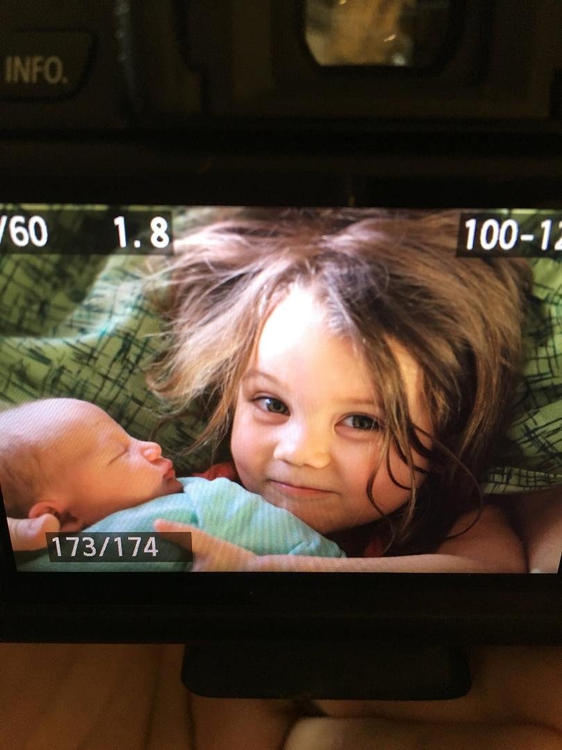 Violet and I got to meet her new baby "Brubber" today:) I LOVE this picture! Even cuter in person.