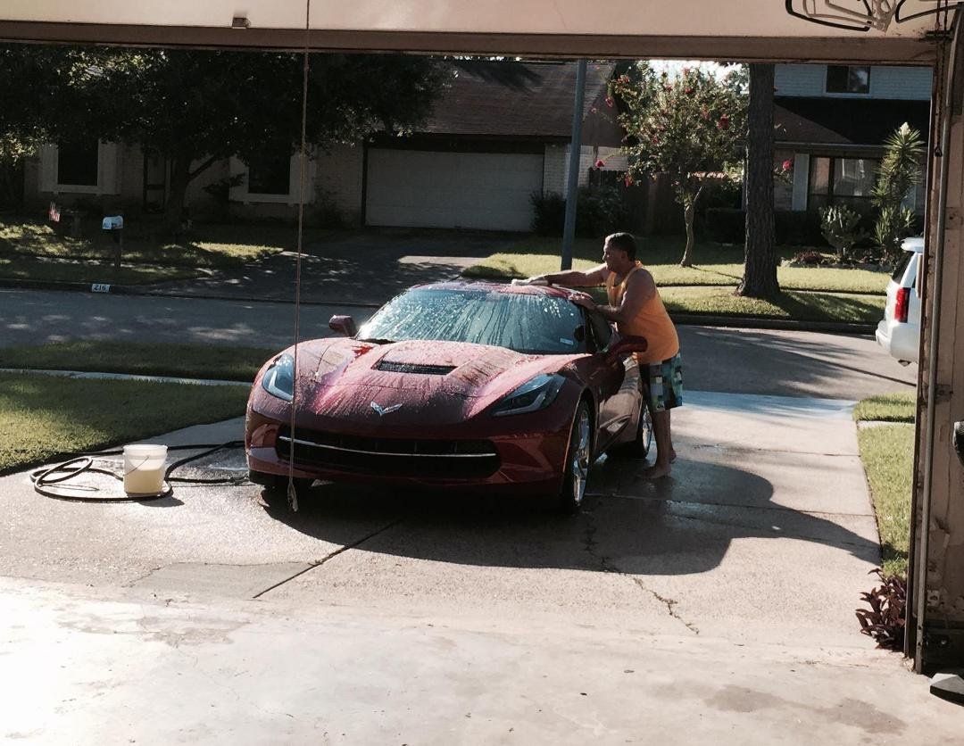 This is a typical Saturday morning at our house with some great music playing in garage. Since there is not local surf, THAT is his latest passion and make him smile from ear to ear. Hope all have a great and safe weekend!