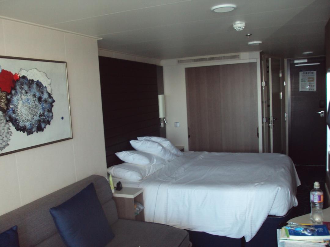 Our room looking in from the balcony