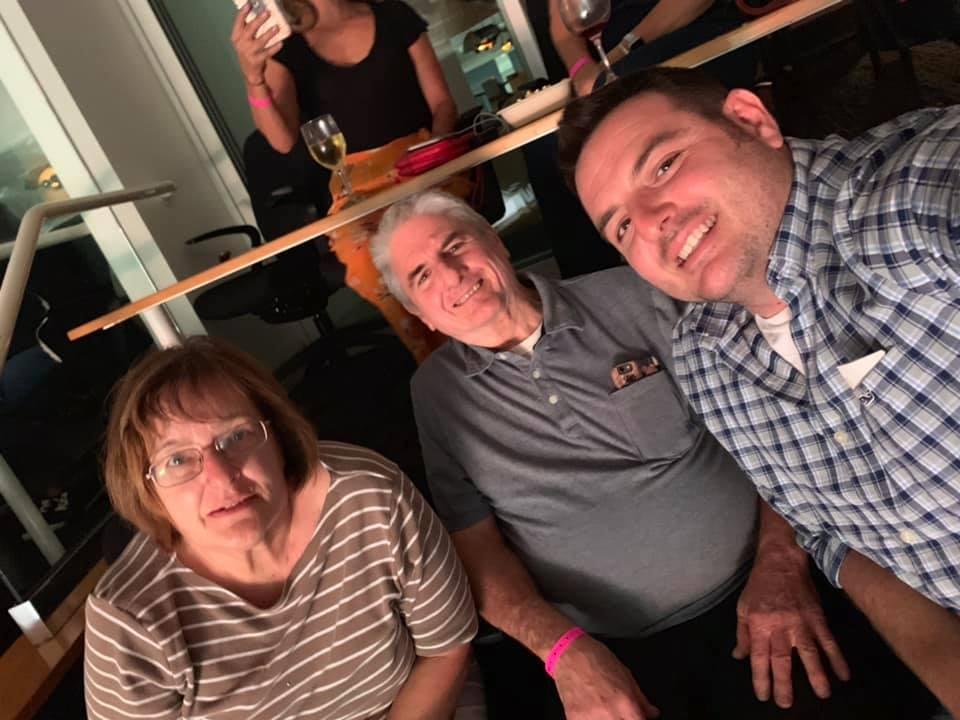 My youngest, Tim, Arlene and me at the Paul McCartney concert at the SAPCenter. Great show!