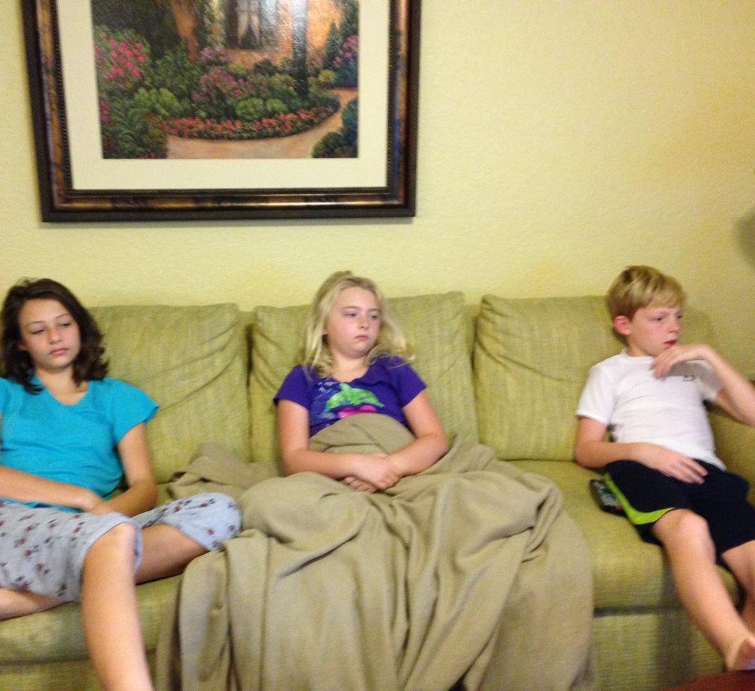 Tell tale signs of a super vacation. Think they'll sleep on the way home