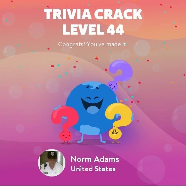 Norm Adams' album, Trivia Crack Photos