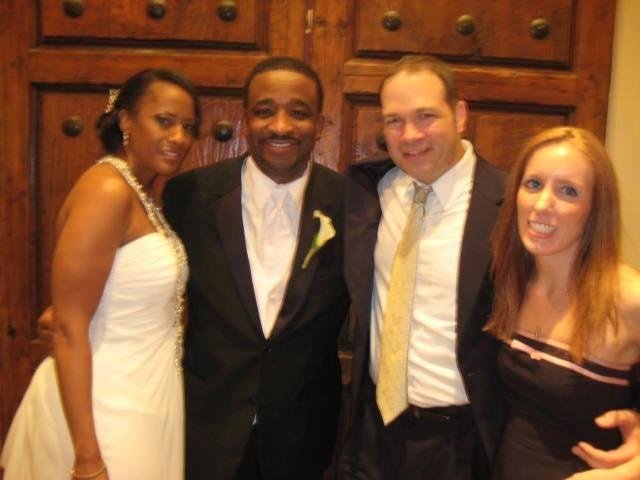 November 9, 2013 - Ashley J marries Joyce M
and beats Eric to the alter!  Best Buds forever!