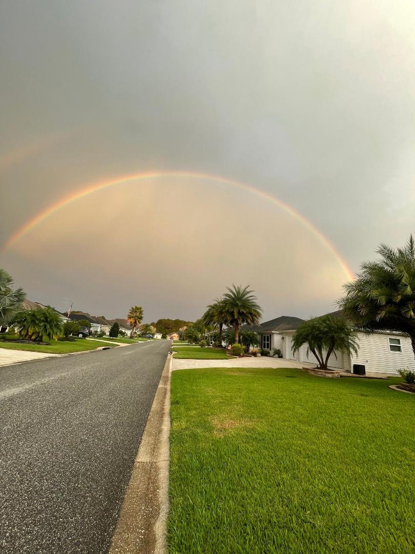 A perfect rainbow. I keep looking for the pot of gold but all I seem to find is a box of Lucky Charms.