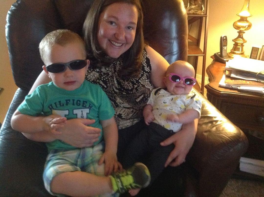 Getting the babies ready for pool time!