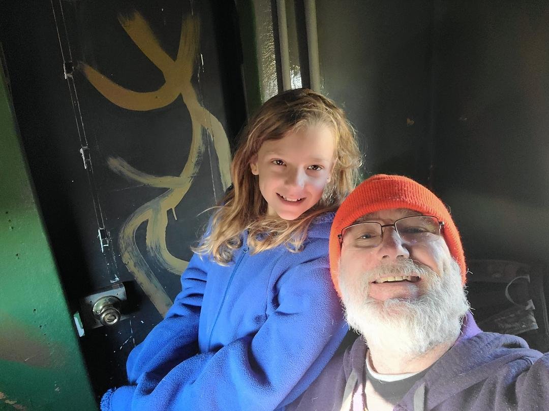 Out hunting with the Granddaughter.