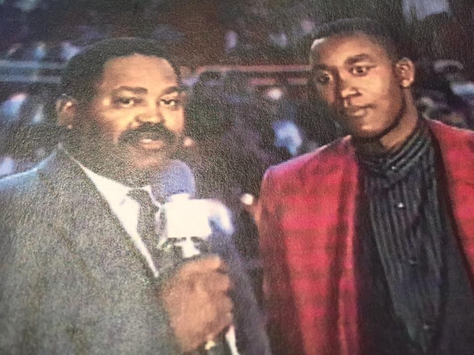 Any true Celtic fan will recognize this former rival. This was taken at the very first Toronto Raptors basketball game which was played right here in Halifax. Zeke was running the Raptors at that time.