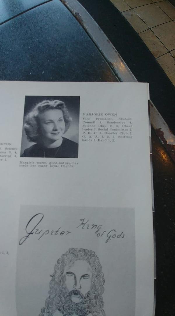 Does anyone know this person. She graduated from Wirt high school 1948