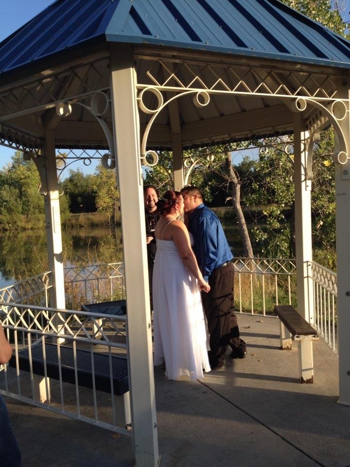 Sealed with a kiss Mr and Mrs Anderson