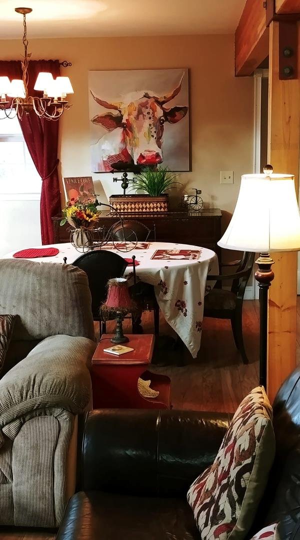 Bessie in my dining room! She makes me smile.