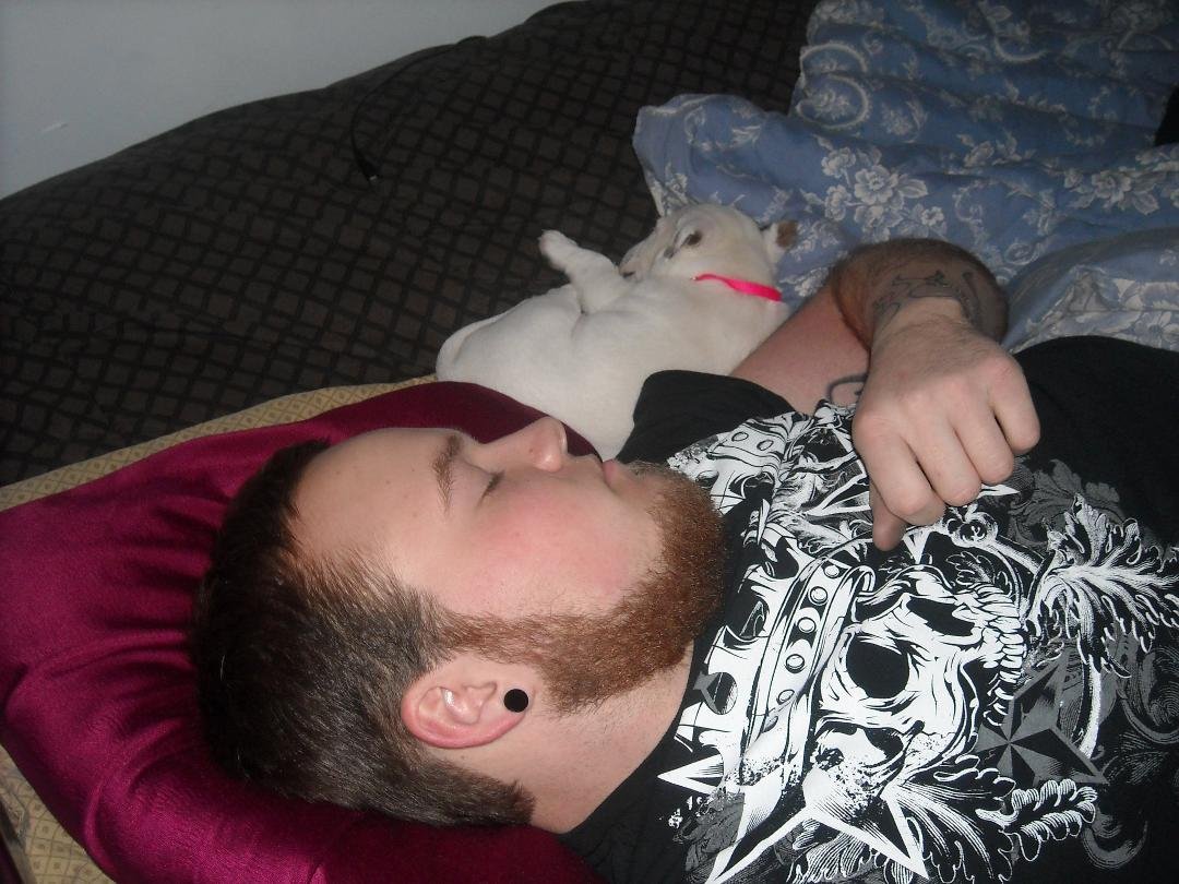 And he acts like he wants to get rid of this puppy,, right??