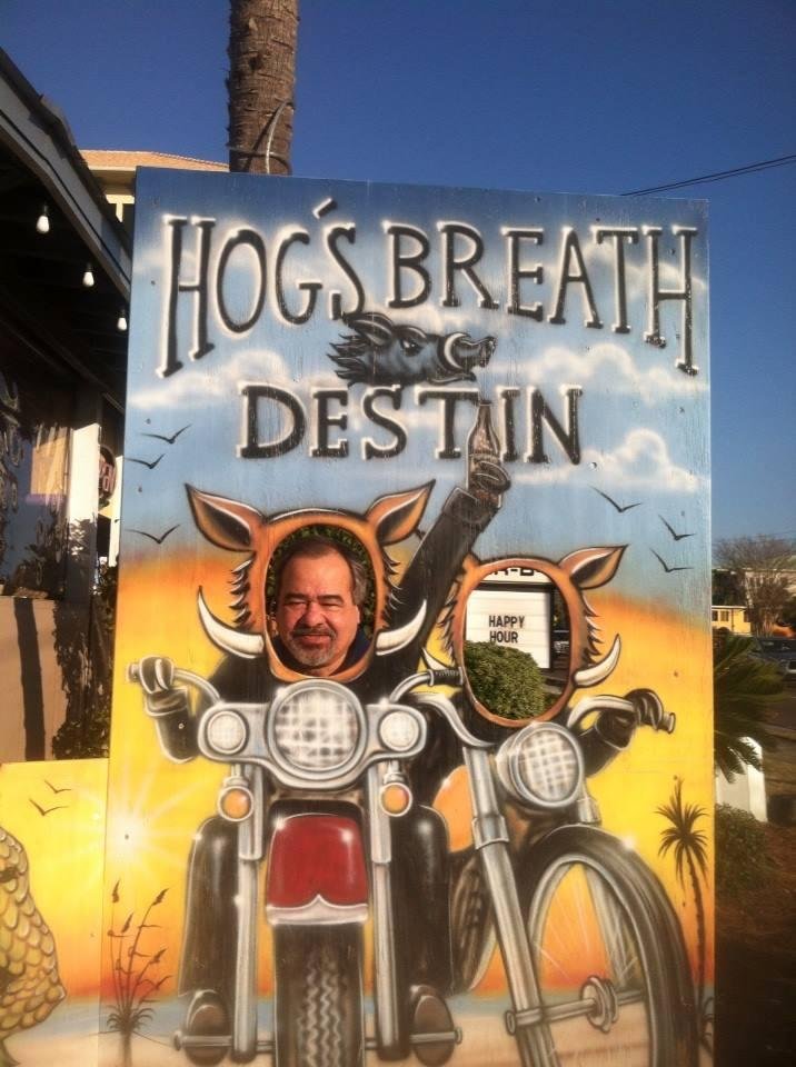 Eating at hog's breath, destin florida