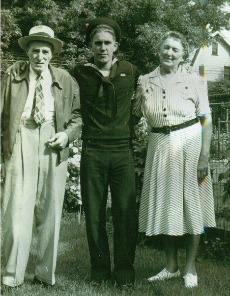bill gersley with parents , sam and mary deister ( sam's wife )