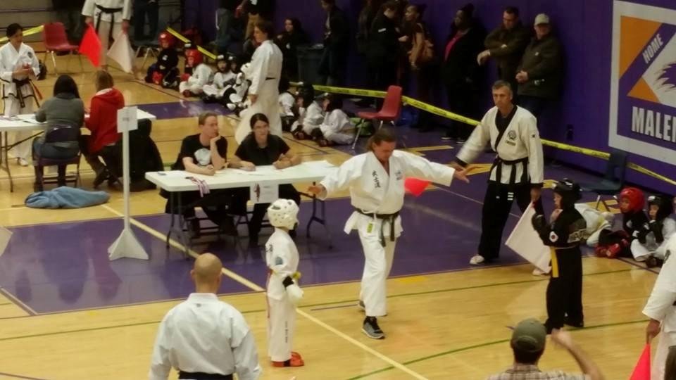 UAF Aikido students help score at 53rd Kubota Cup karate championship, Fairbanks AK.