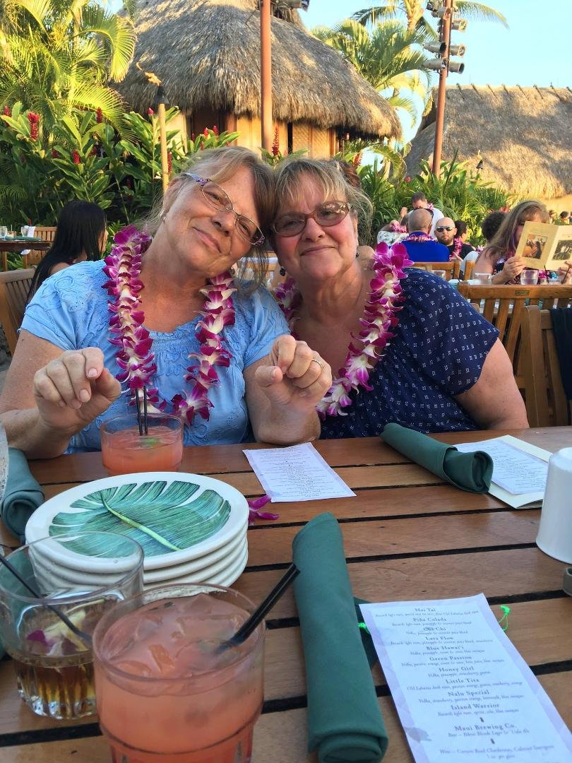 Lois and Becky. Wonderful time.